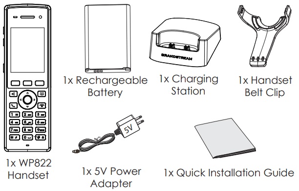IP-телефон Grandstream WP822 серый