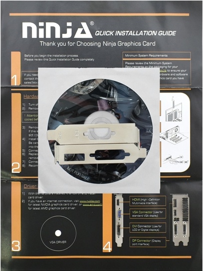 Видеокарта Sinotex Ninja GeForce GT 610 1GB GDDR3 (NK61NP013F)