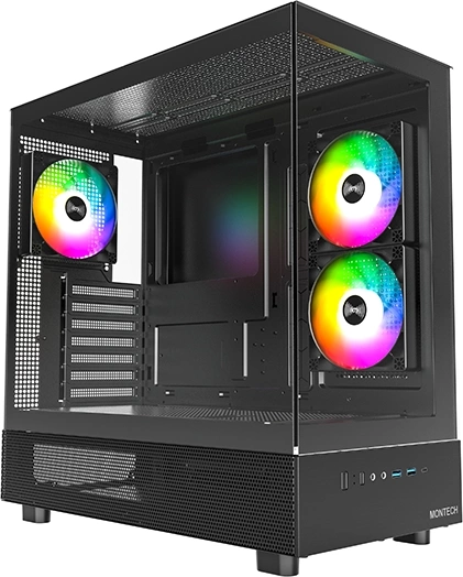 Корпус Montech XR без БП ATX черный (XR BL)