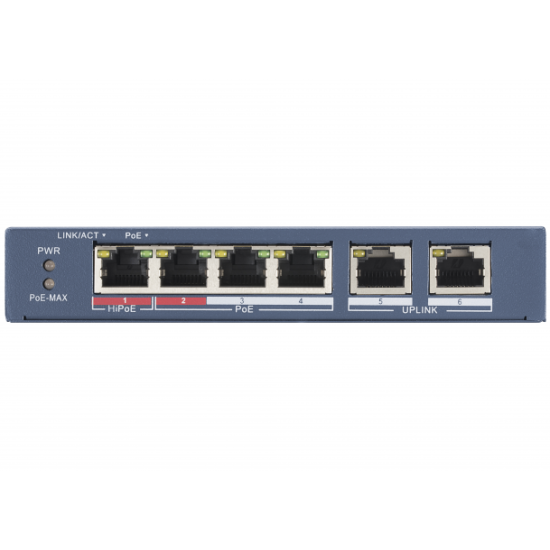 Коммутатор Hikvision DS-3E0106HP-E