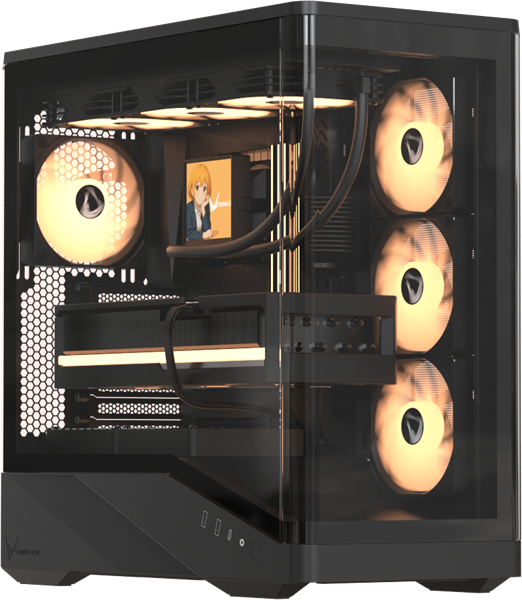 Корпус Formula V Line Crystal U9 PA без БП Black