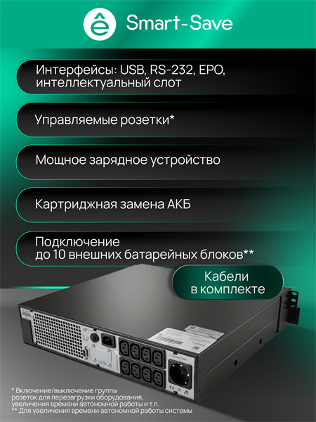 Источник бесперебойного питания Systeme Electriс SRTSE1000RTXLIG2 черный