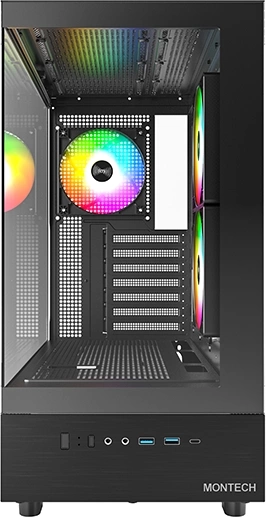 Корпус Montech XR без БП ATX черный (XR BL)