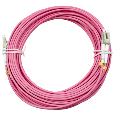 Шнур оптический Cabeus FOP-50-OM4-LC-LC-1m