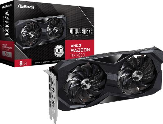 Видеокарта ASRock Radeon RX 7600 Challenger 8GB OC (RX7600 CL 8GO)