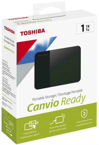Внешний накопитель Toshiba Canvio Ready 1TB черный (HDTP310EK3AA)