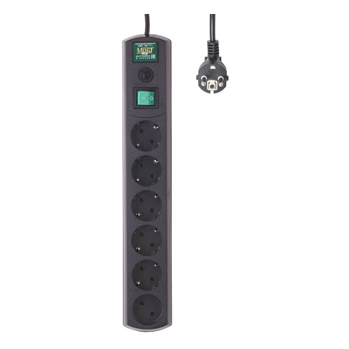 Сетевой фильтр Most RG 5м 6 розеток черный