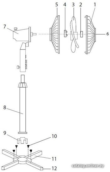 Вентилятор Centek CT-5015 черный