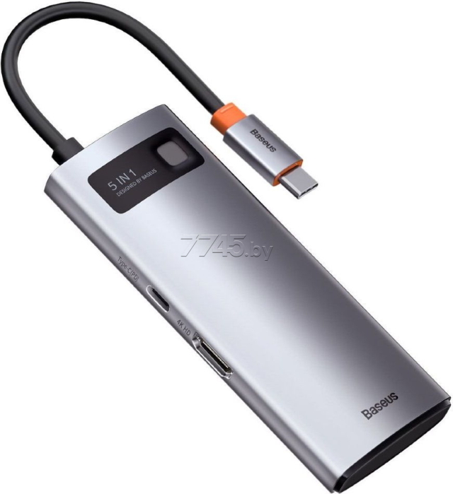 USB-хаб Baseus Metal Gleam Gray (CAHUB-CX0G)