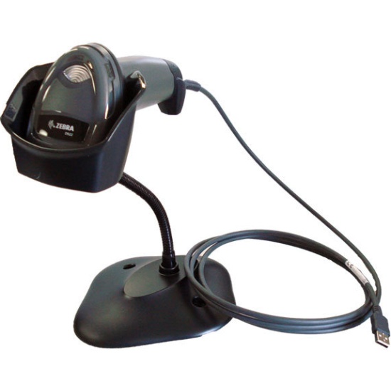 Сканер штрих-кода Zebra DS2208-SR черный с подставкой (DS2208-SR7U2100SGW)