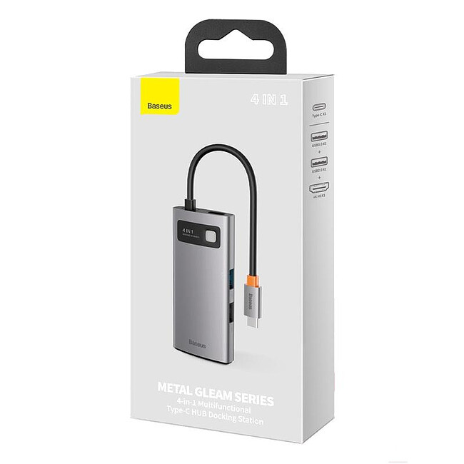 USB-хаб Baseus Metal Gleam Gray (CAHUB-CY0G)