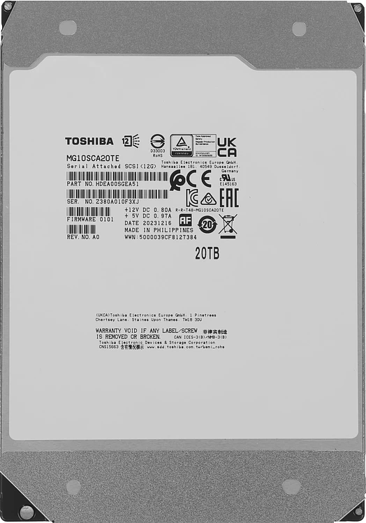 Жесткий диск Toshiba MG10 20TB (MG10SCA20TE)