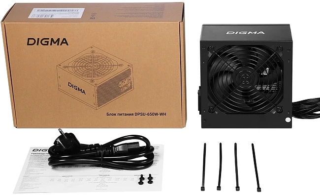 Блок питания Digma ATX 650W White (DPSU-650W-WH)