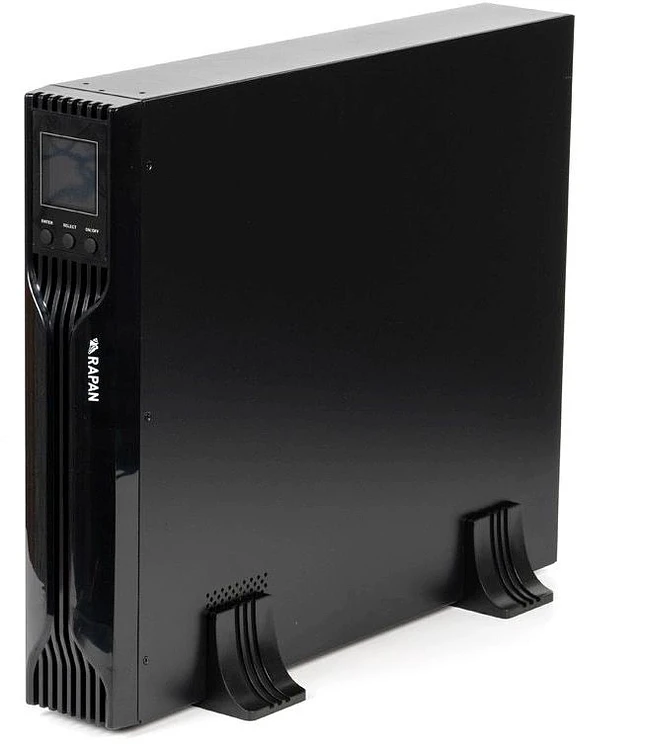 Источник бесперебойного питания Бастион Rapan 1000-RACK-IN-2X9 черный (8936)