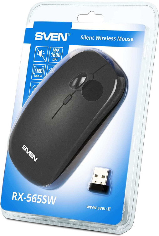 Мышь Sven RX-565SW темно-серый (SV-020903)