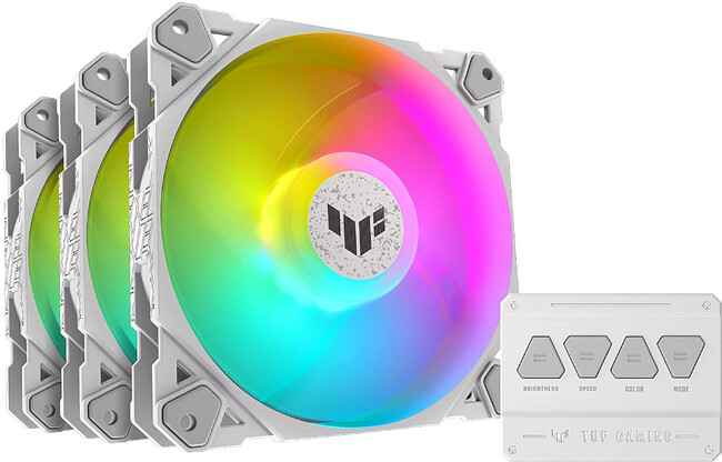 Комплект вентиляторов для корпуса ASUS TUF GAMING TF120 ARGB (90DA0033-B09030)