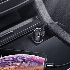 Автомобильное зарядное Baseus Magic Series Black (CCMLC20C-01)