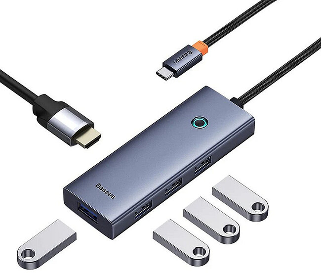 Док-станция Baseus BS-OH110 Space Grey (B00052809813-00)