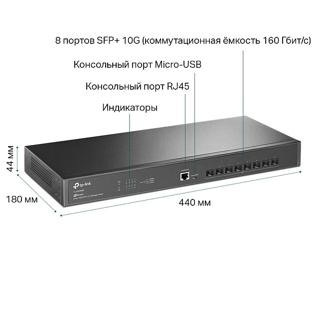 Коммутатор TP-Link TL-SX3008F