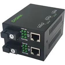 Медиаконвертер Digma DMC-1G53-20BL