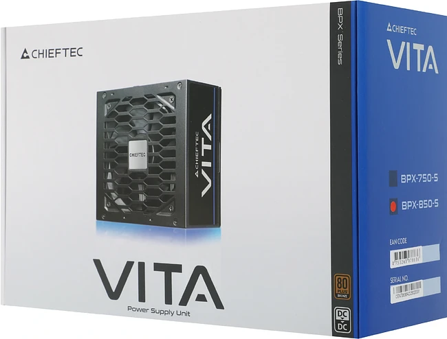 Блок питания Chieftec ATX 850W Vita (BPX-850-S)