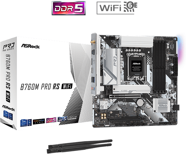 Материнская плата ASRock B760M Pro RS WiFi