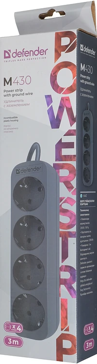 Удлинитель Defender M430 черный (99326)