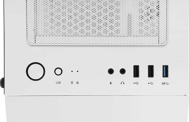 Корпус Azza Spectra белый без БП (CSAZ-280W)
