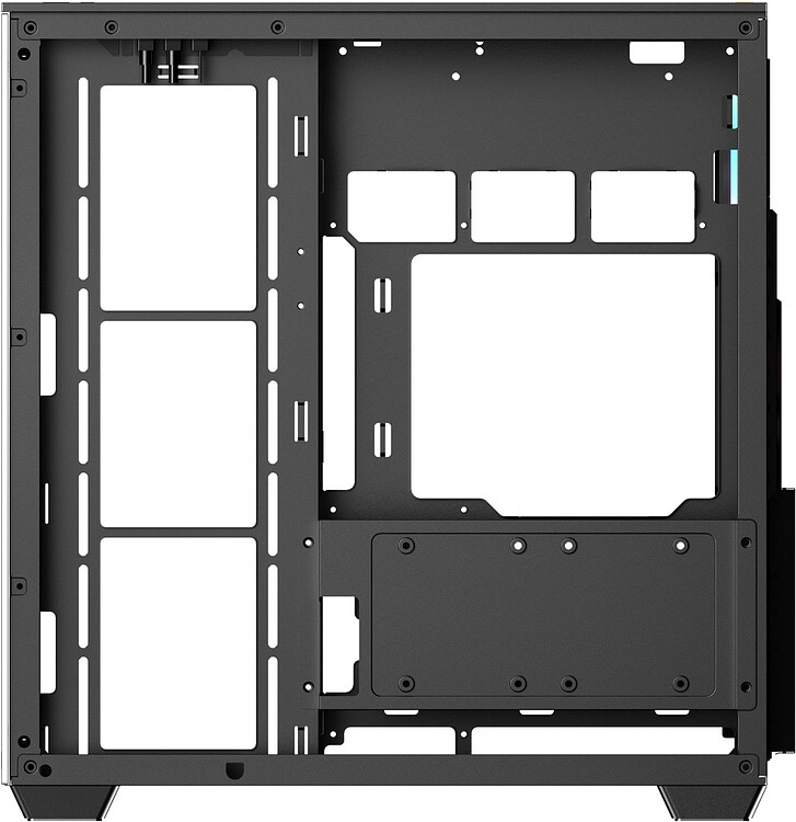 Корпус Ocypus Delta C74 BK ARGB без БП черный (Delta-C74-BKD200XX-GL)