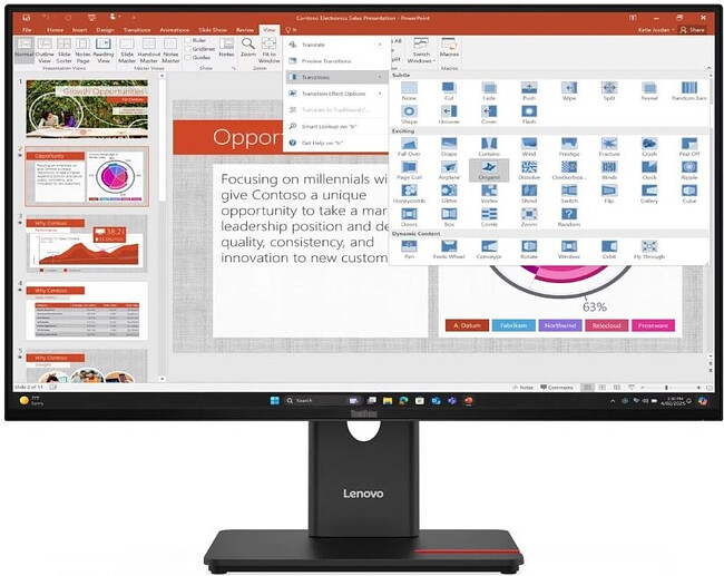 Монитор Lenovo T27-40 (64A5MAR6CB)