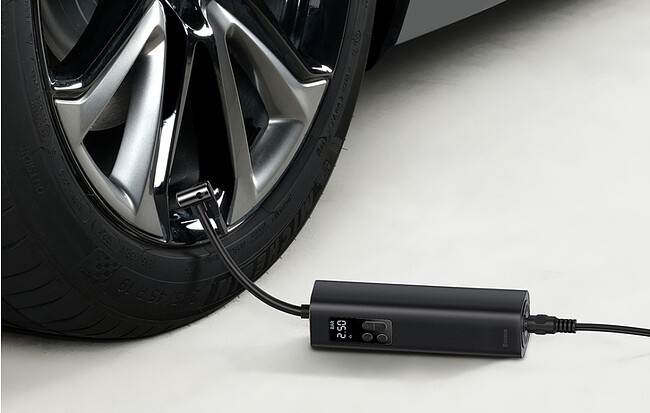 Автомобильный компрессор Baseus Super Mini Inflator Black (CRCQ000001)