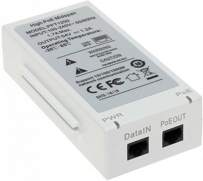PoE-инжектор Dahua DH-PFT1200