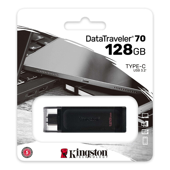 USB Flash-накопитель Kingston DataTraveler 70 128Gb (DT70/128GB)