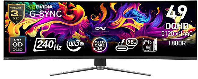 Монитор MSI MPG 491CQPX QD-OLED черный (9S6-3FA84T-022) Монитор MSI MPG 491CQPX QD-OLED черный (9S6-3FA84T-022)