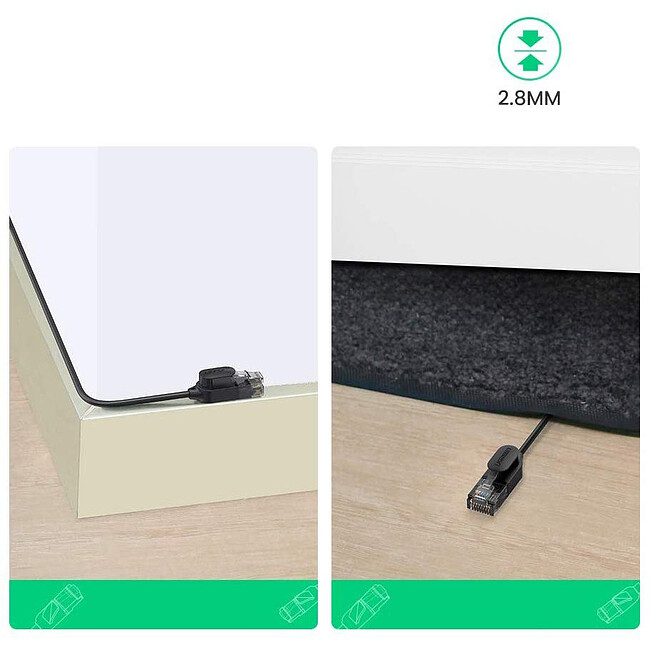 Патч-корд UGREEN NW122-70333 Black (70333)