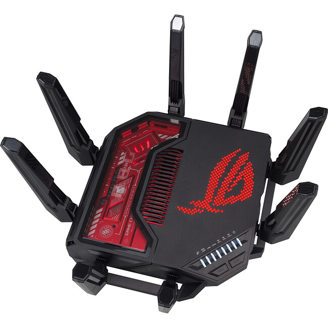 Роутер Asus ROG Rapture GT-BE19000 черный (90IG0850-MO9A0V)