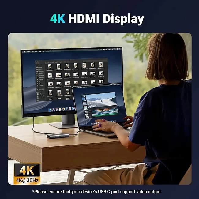 Док-станция Ugreen CM498 Space Gray (15531)