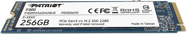SSD диск Patriot 256GB P300P256GM28