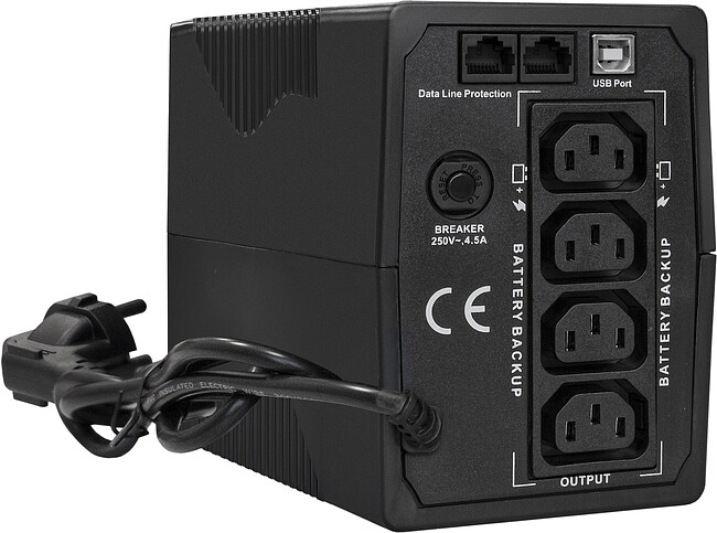 Источник бесперебойного питания ExeGate SpecialPro UNB-800.LED.AVR.4C13.RJ.USB (EX292774RUS)