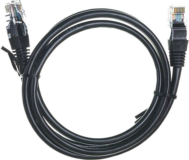 Патч-корд Cablexpert PP12-1M/BK кат.5e 1м черный