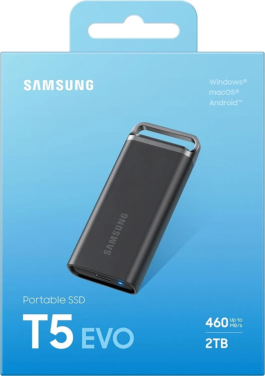 SSD диск Samsung 2TB T5 EVO Black (MU-PH2T0S/WW)