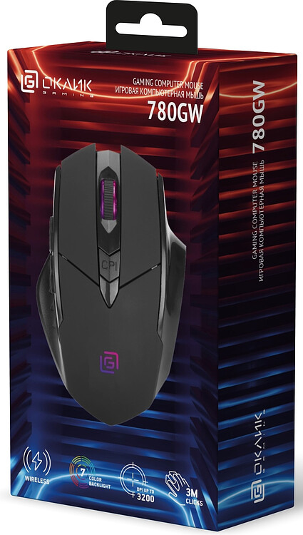 Мышь Oklick 780GW черный