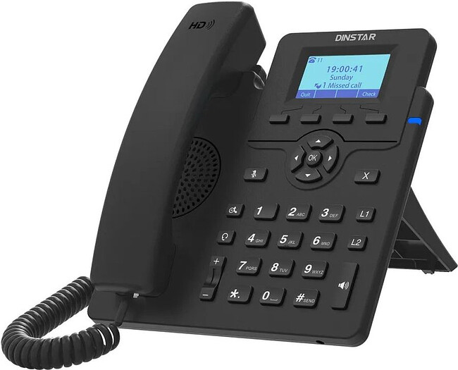 IP-телефон Dinstar C60U черный