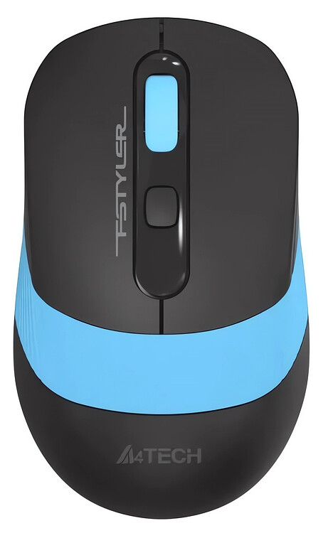 Мышь A4Tech Fstyler FG10S черный/голубой Мышь A4Tech Fstyler FG10S черный/голубой