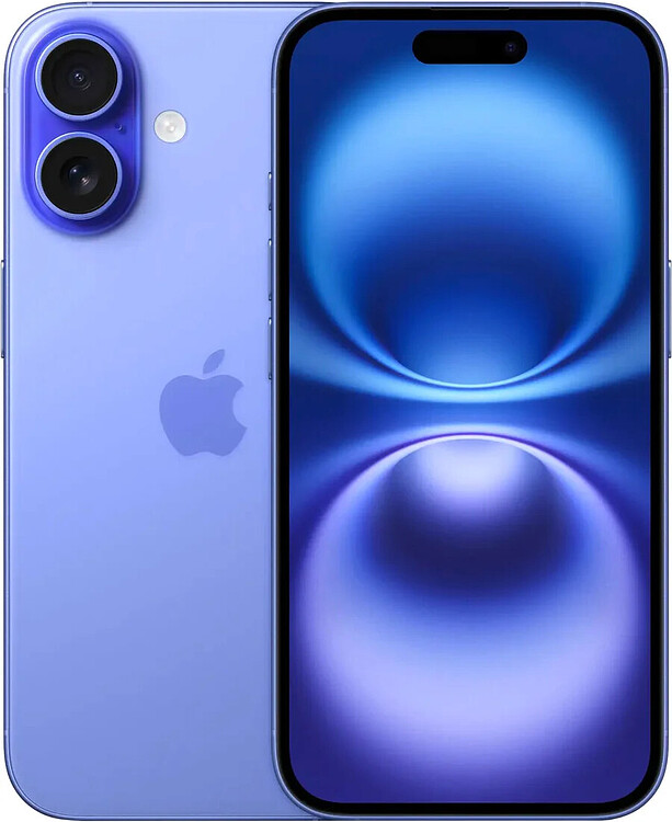 Смартфон Apple iPhone 16 A3287 256GB Ultramarine CN (MYEH3HN/A)