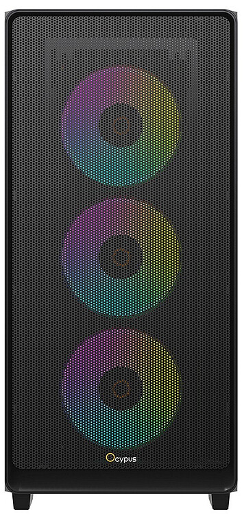 Корпус Ocypus Gamma C60 BK ARGB ATX без БП (Gamma-C60-BKG400XX-GL)