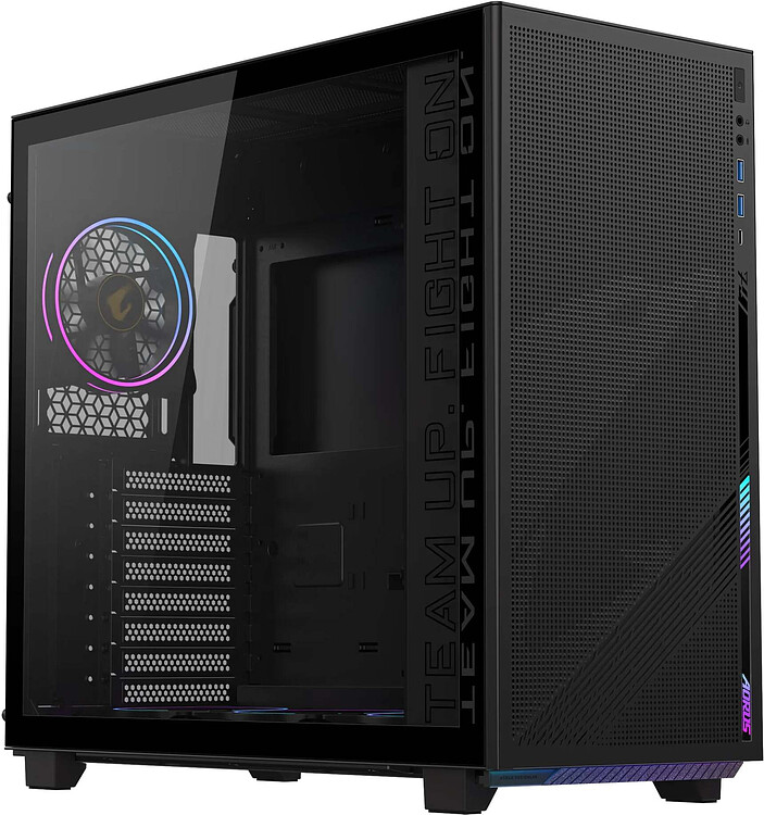 Корпус Gigabyte AORUS C400 GLASS без БП черный (GB-AC400G)