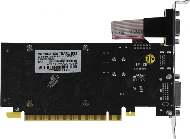 Видеокарта Biostar GeForce GT610 2Gb DDR3 (VN6103THX6)