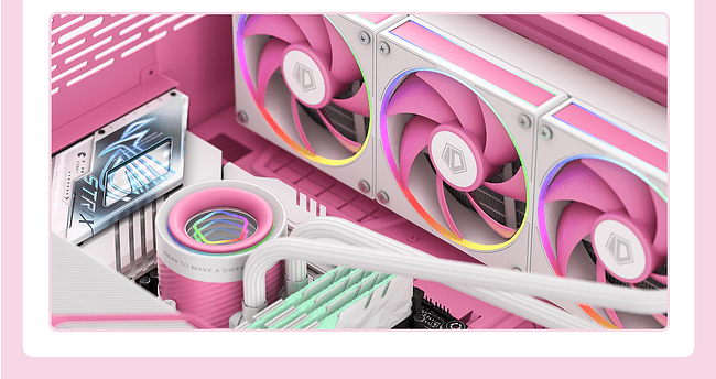 Система жидкостного охлаждения для процессора ID-Cooling FX360 INF Pink