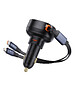 Автомобильное зарядное Baseus Enjoyment Pro C+Retractable C Cable 60W Cluster Black (C00057802111-00)